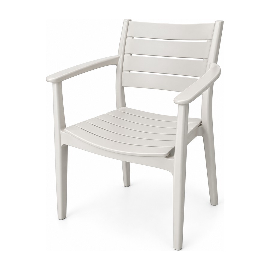 Chaise lattes blanche
