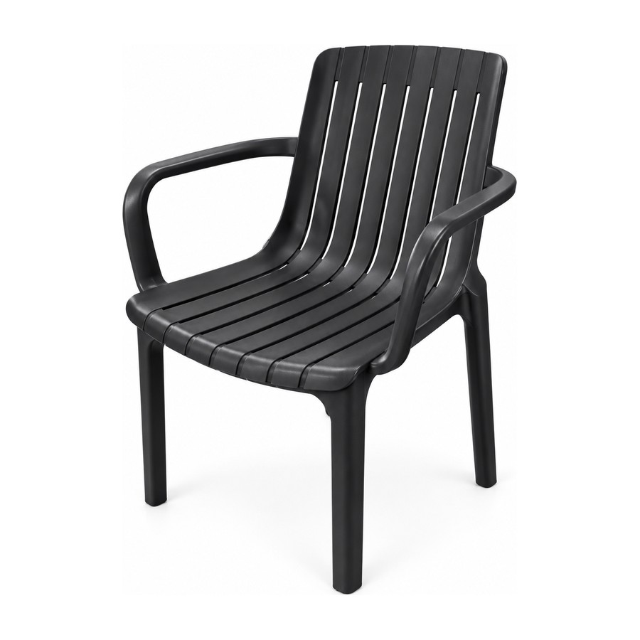 Chaise lattes noire
